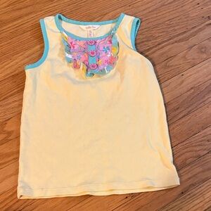 * Matilda Jane Yellow Tank Top with Floral Accent